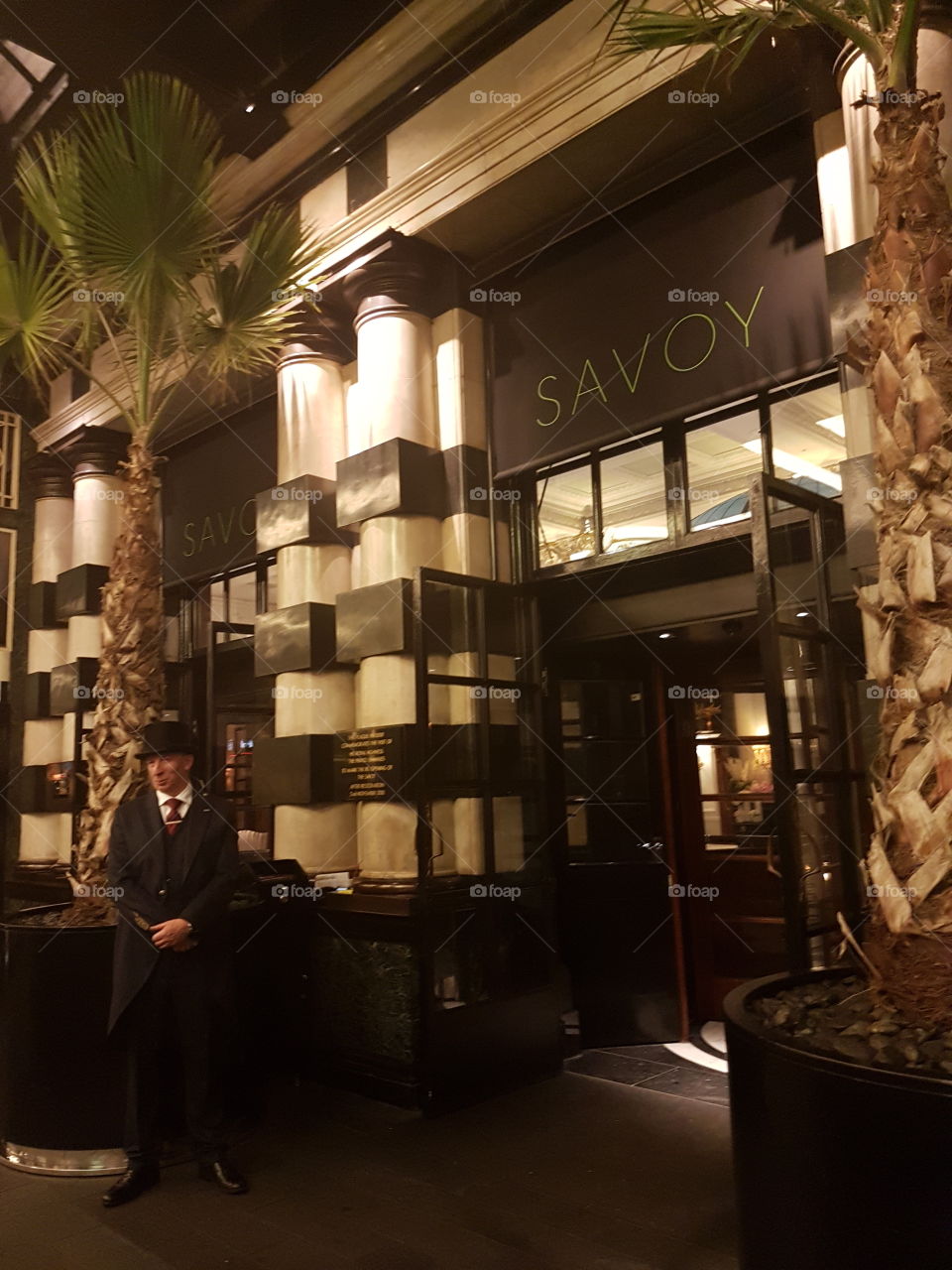 Quality attracts quality.  At Savoy hotel. Covent Garden. London.