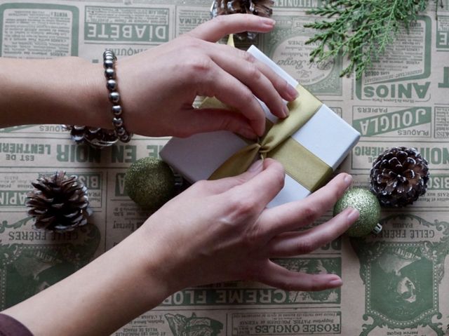 Making Christmas presents 