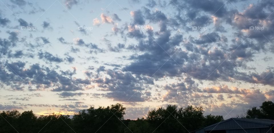 Oklahoma rain storm clouds