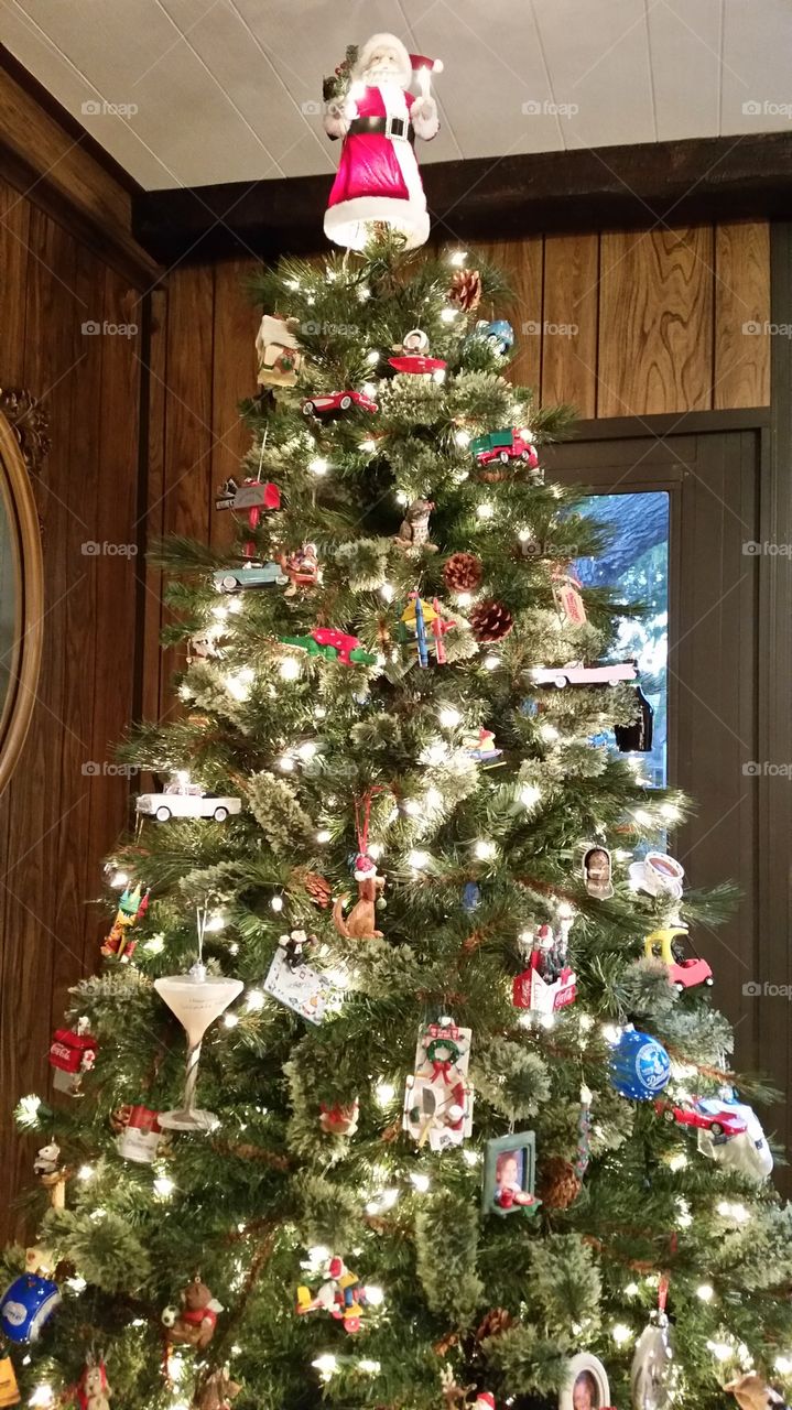 Family Room Tree. Our Christmas  tree  all decorated and waiting for Santa to arrive.