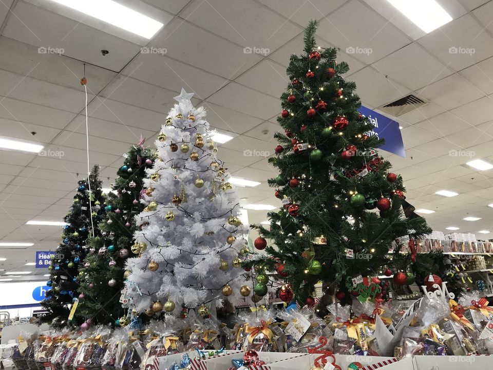 Christmas decorating at Big W Westfield Southland Melbourne Australia 