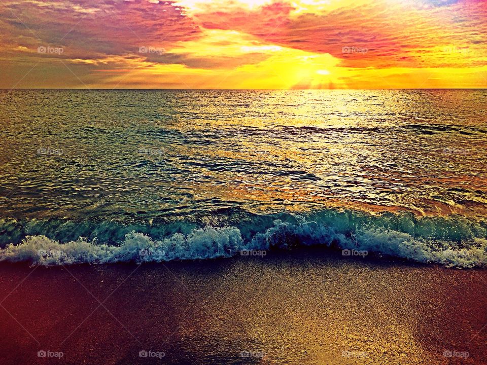 Ocean sunset 