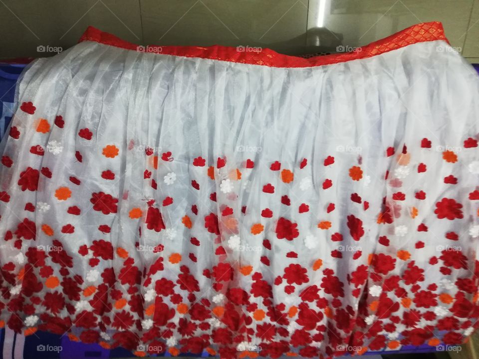 Beautifully man made skirt for traditional wear.