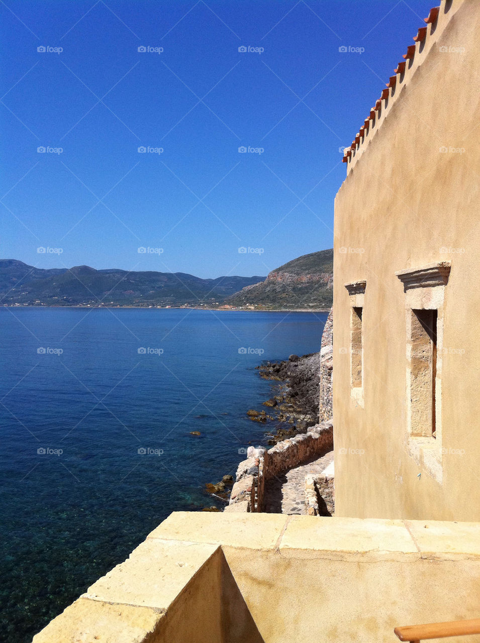 summer old castle greece by geflev