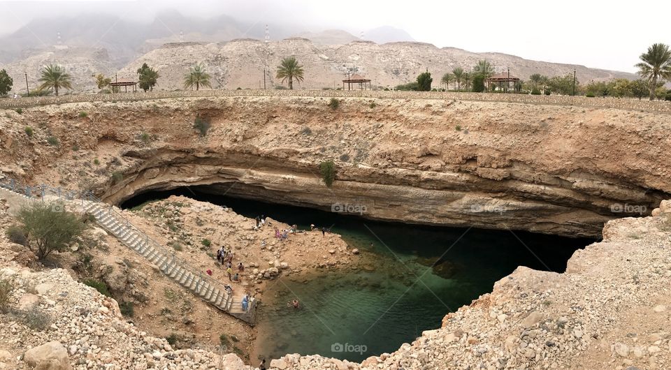 Exploring Oman / Bimmah Sink Hole Park 