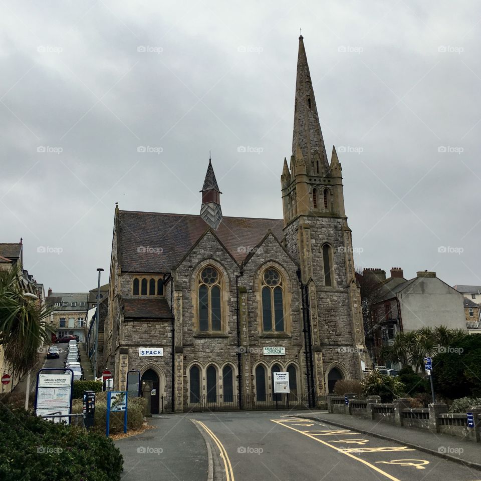 Shame about the markings, but look at the architecture, the Emmanuel Church in Ilfracombe, North Devon 