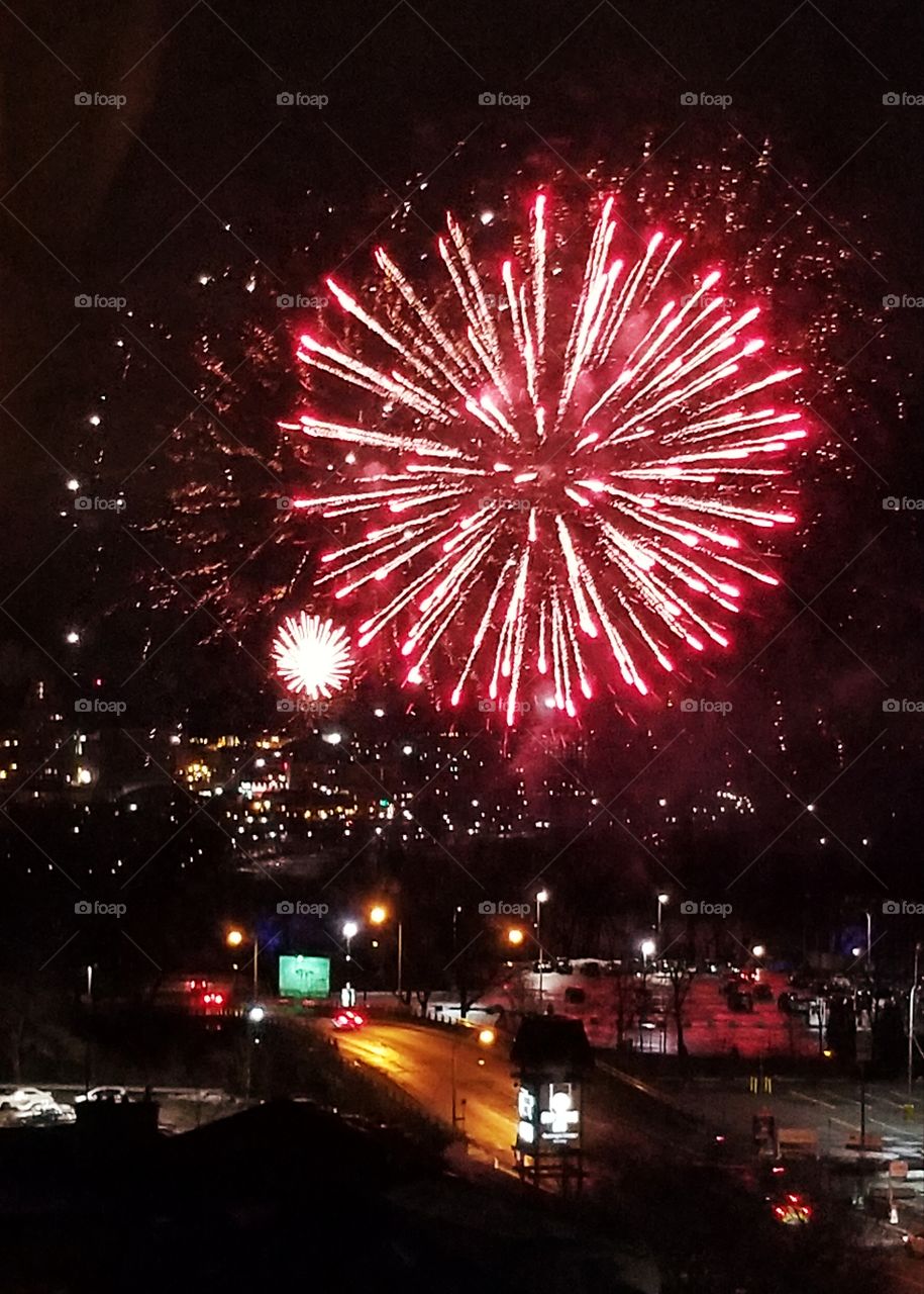 Niagara falls Canada fireworks