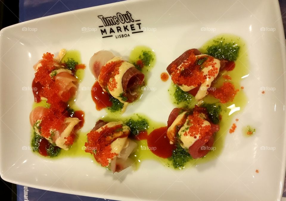 fish carpaccio/asian style