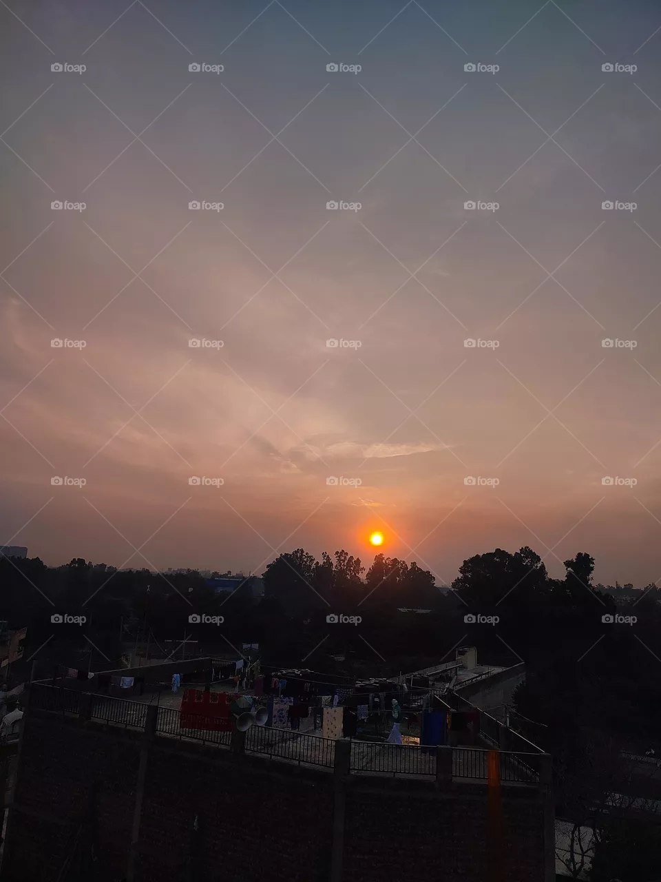 beautiful red sky.