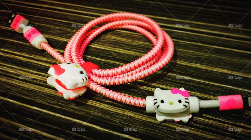 Hello Kitty Personalized Iphone Chord