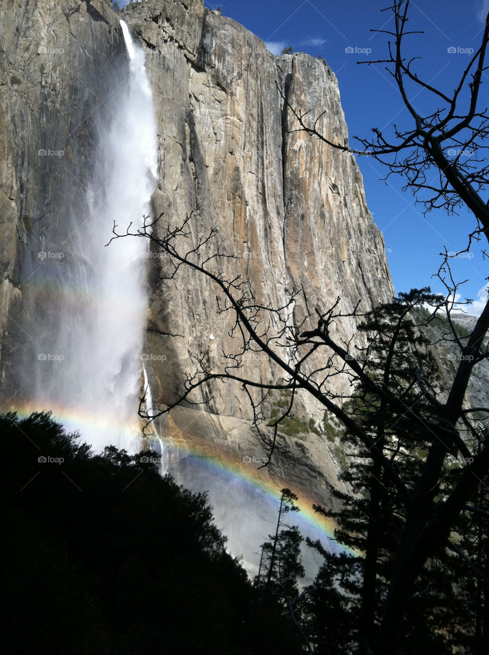 Rainbow at Yosemite Falls