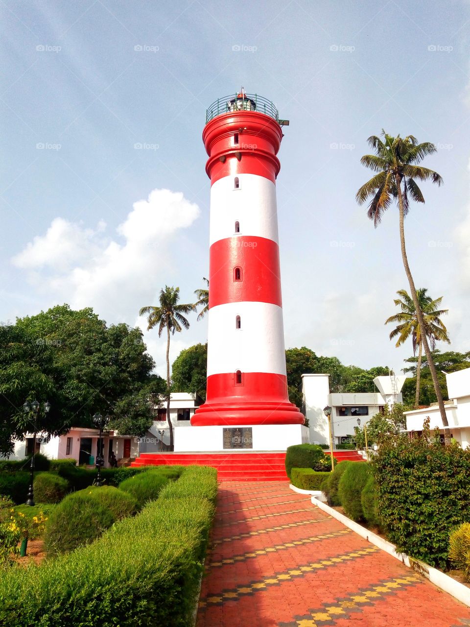 The Alappuzha Lighthouse (or Alleppey Light) is situated in the coastal town of Alappuzha, Kerala. It was built in 1862 and is a major tourist attraction.This is the first of its kind in the Arabian sea coast of Kerala.Alappuzha,Kerala,India