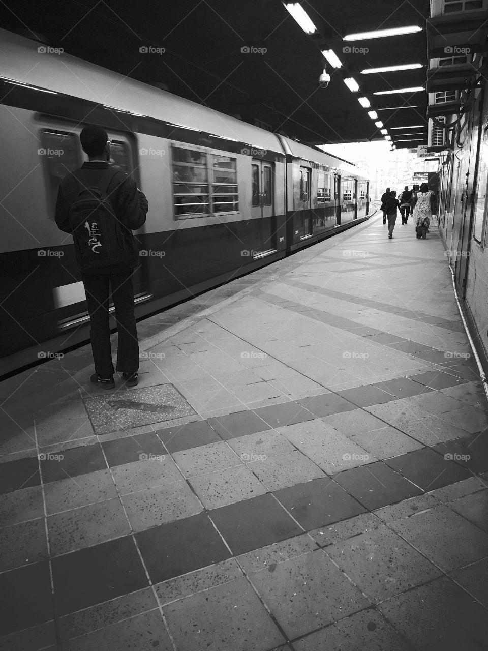 Moment at the train station.