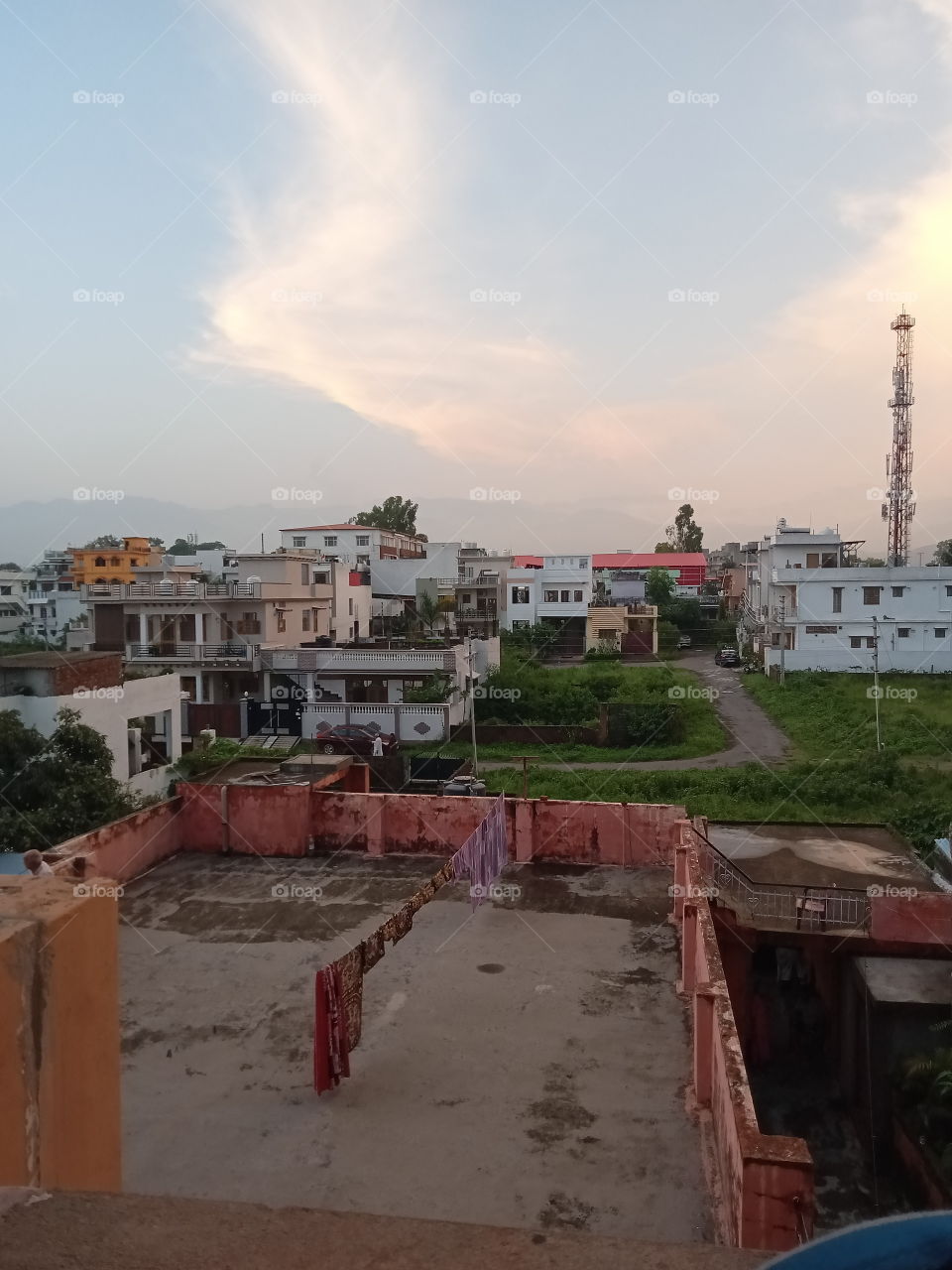 Evening view from my terrace