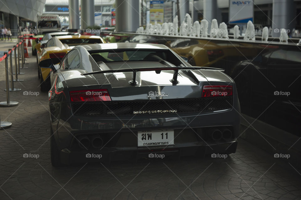 rear view Lamborghini Gallardo coupe