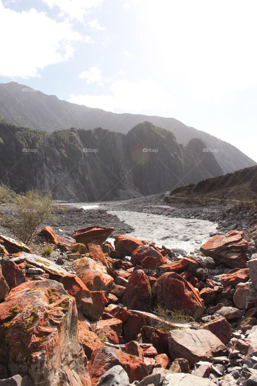 Looking away from Fox Glacier