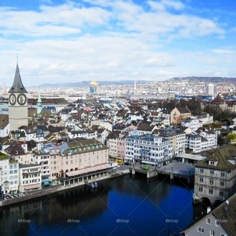 St Peter Tower. Zurich, Switzerland