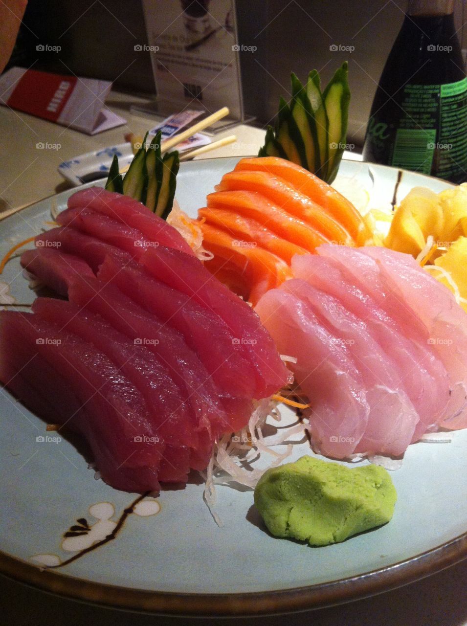 Sashimi, salmon , tuna , japanese food