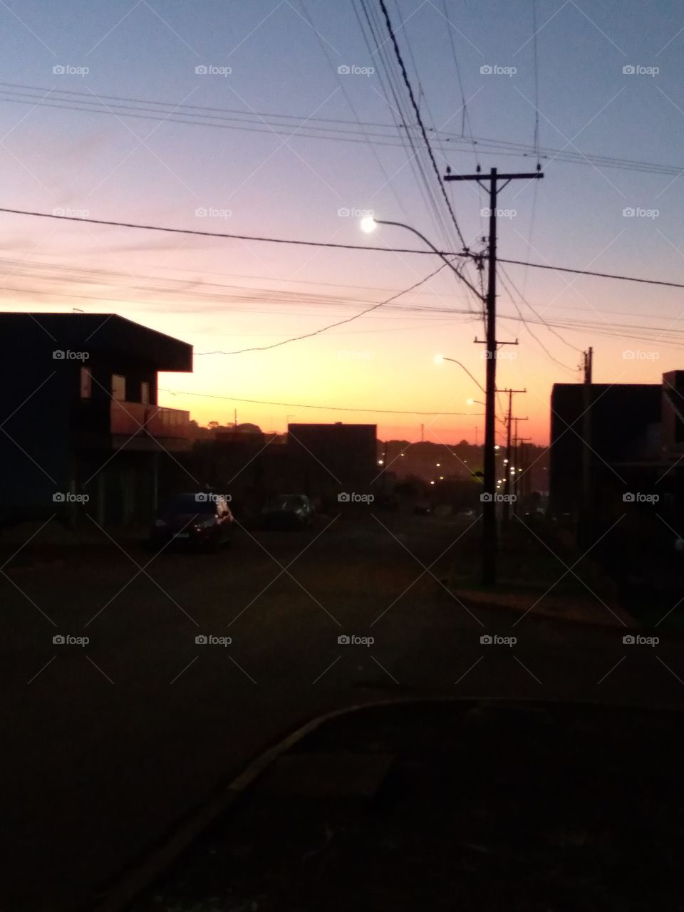 fim de tarde Cafelândia Paraná Brasil