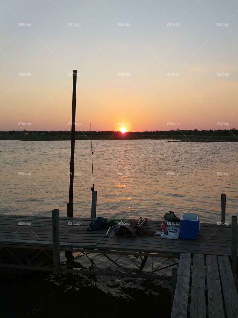 Fishing into the sunset