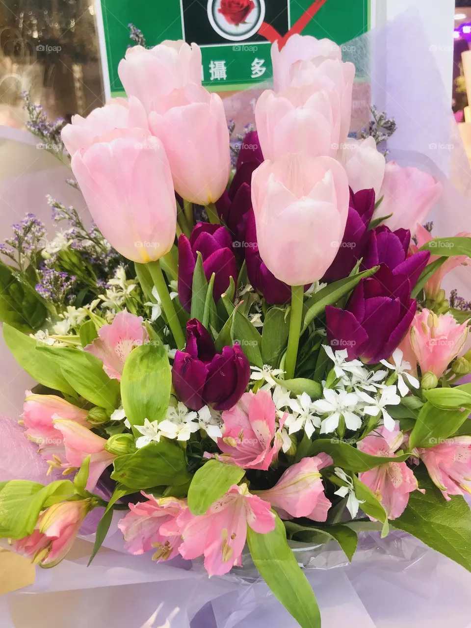 Colour Pink  Eternal love Bouquet 