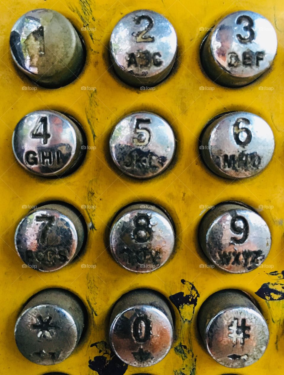 old button of phone