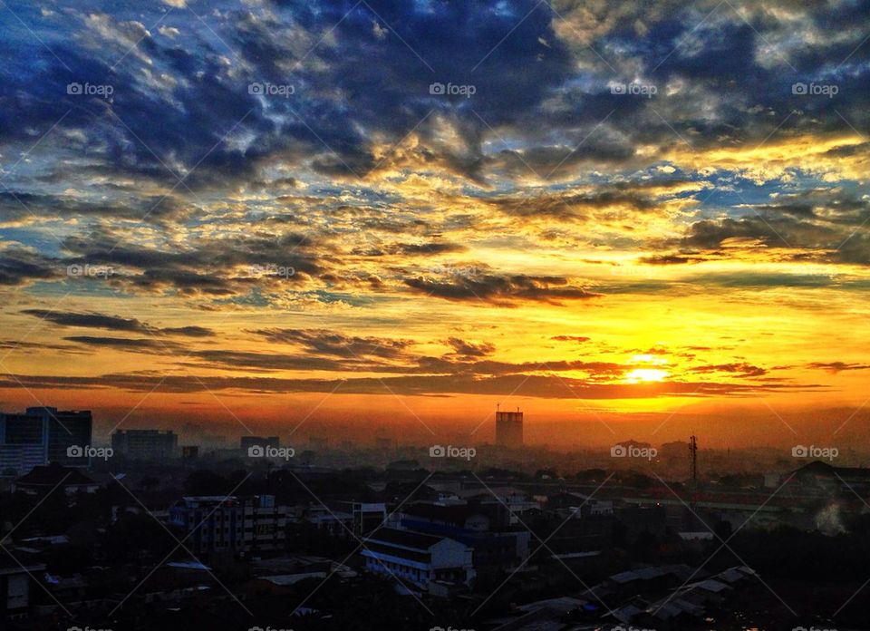 Sunrise from Jakarta,Indonesia