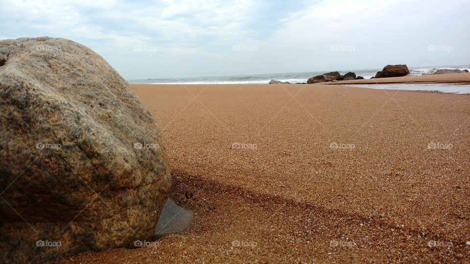 Rocks on the sand