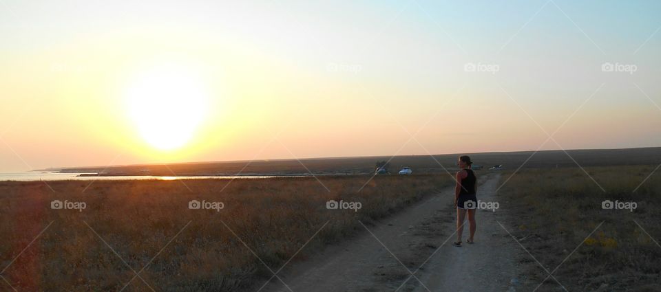 Sunset, Beach, Dawn, Water, Landscape