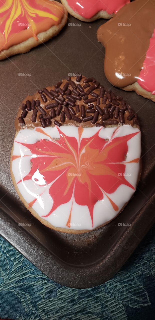 acorn sugar cookie