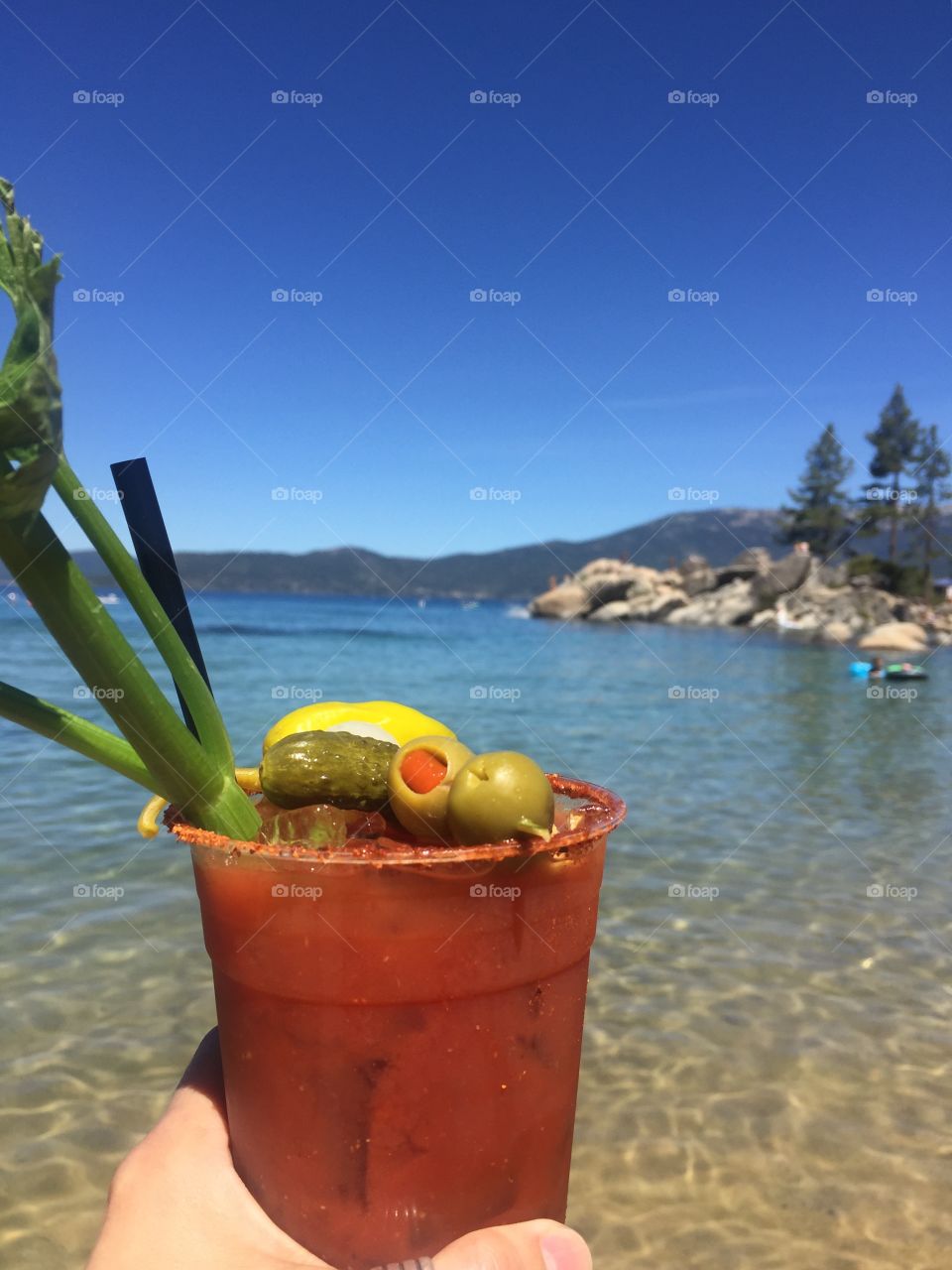bloody mary and the beach 