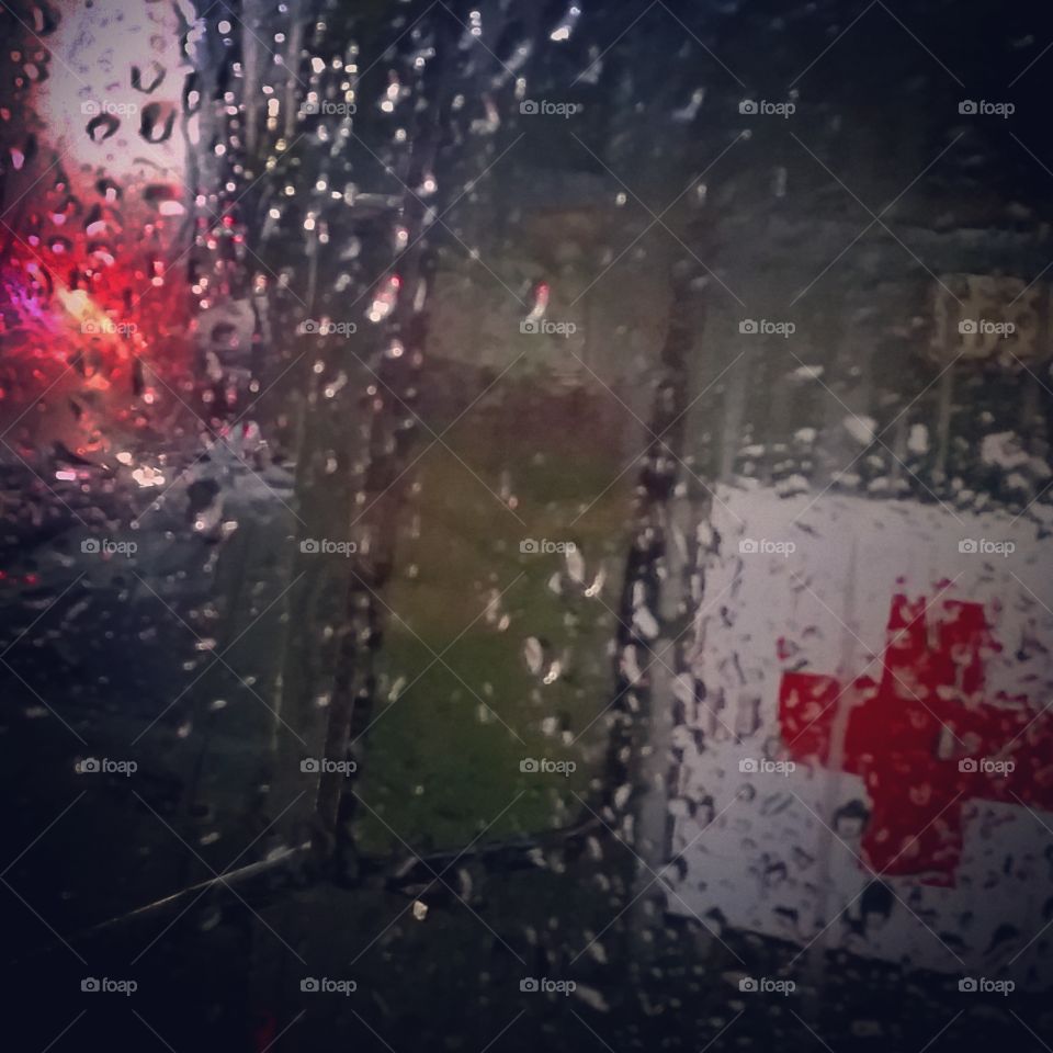 rainy day on the front