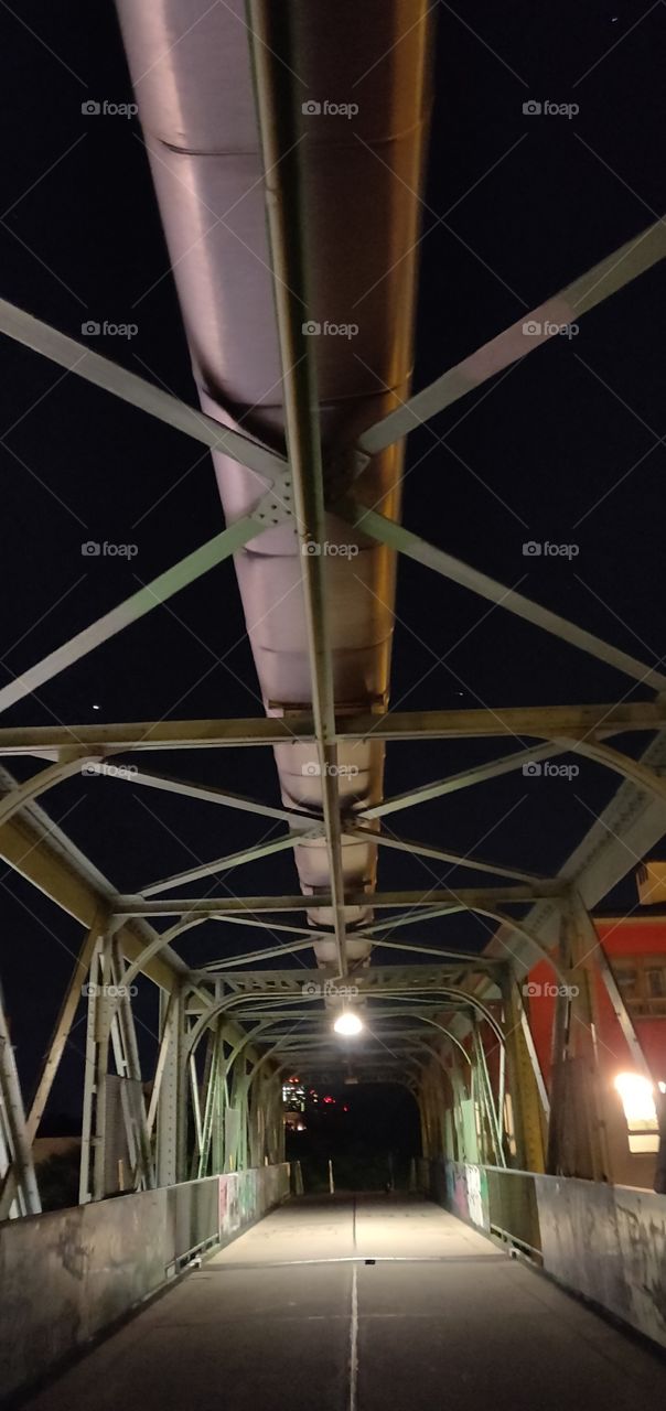 bridge over railroad tracks