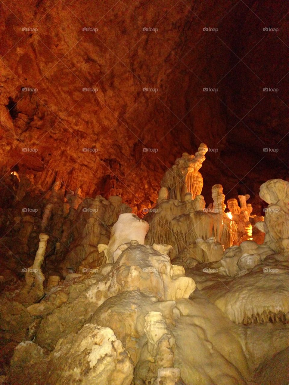 Caverns rock formation