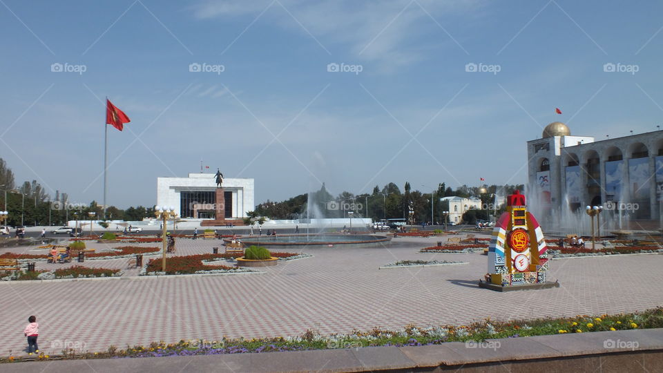 Central Square in Bishkek, Kyrgyzstan