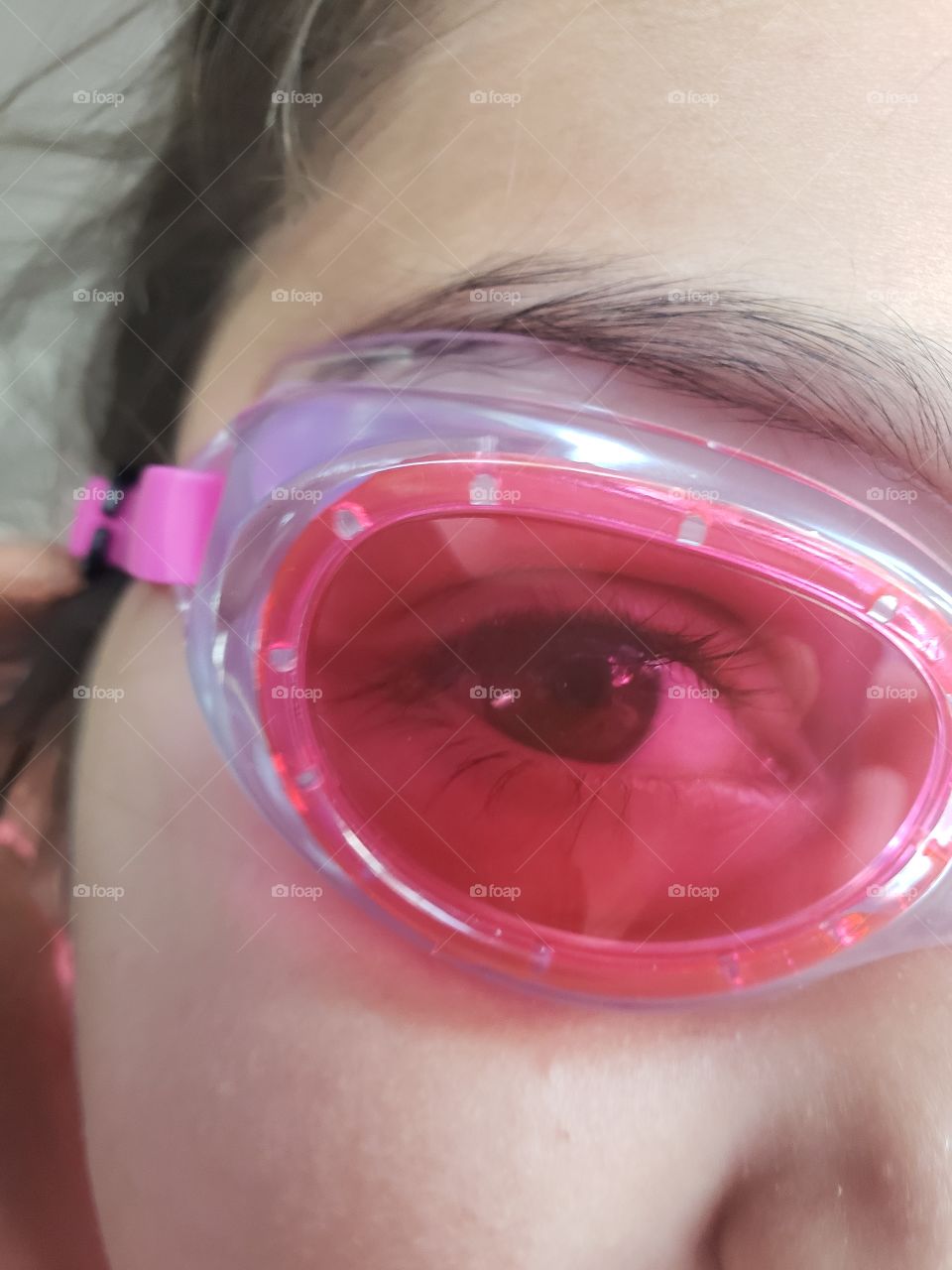 pink goggles