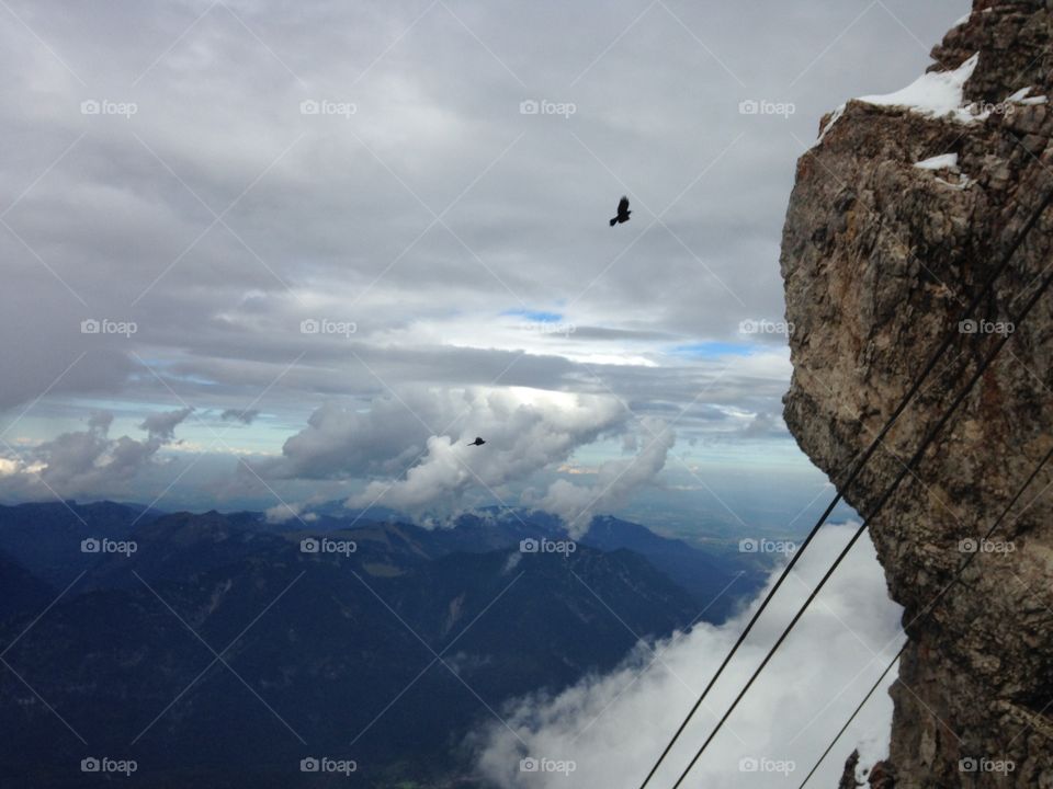 The highest mountain in Germany - Zugspitze