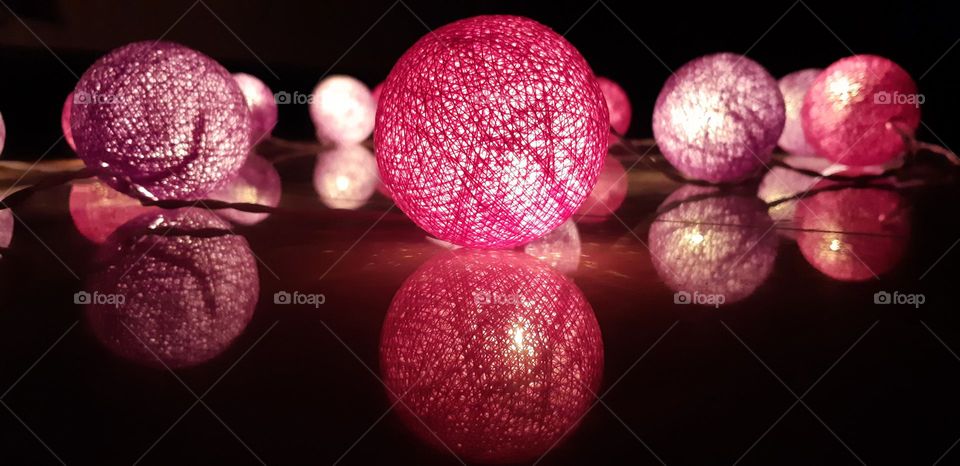 Reflections make everything more aesthetic! Fairylights on floor