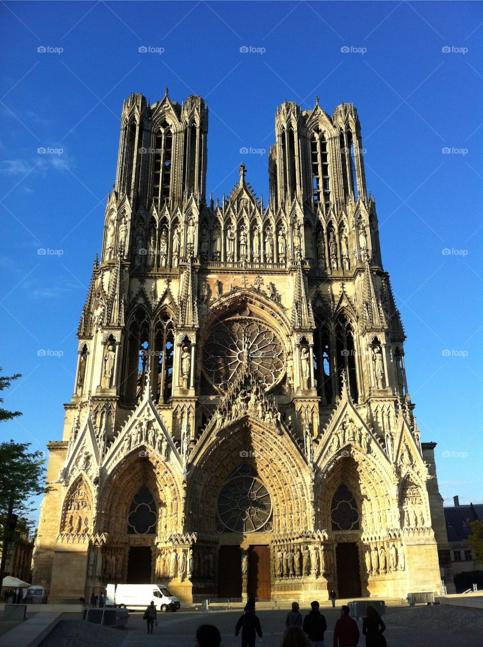 Notre Dame cathedral in Reims, France 