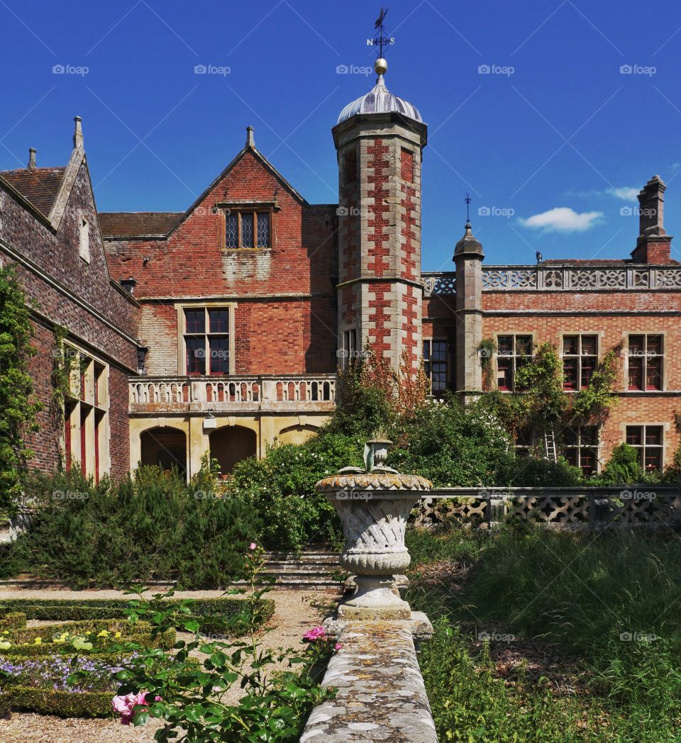 Stately home. English country house and stately home 