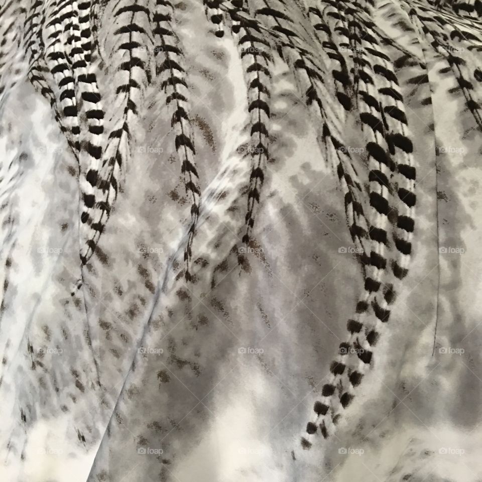 Feather design fabric 