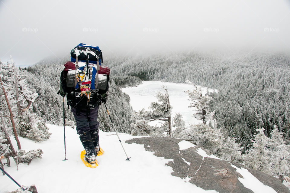 Backpacking on the high summits in the winter