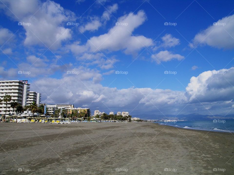 costa del sol in winter time