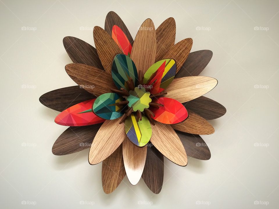 Wooden flower