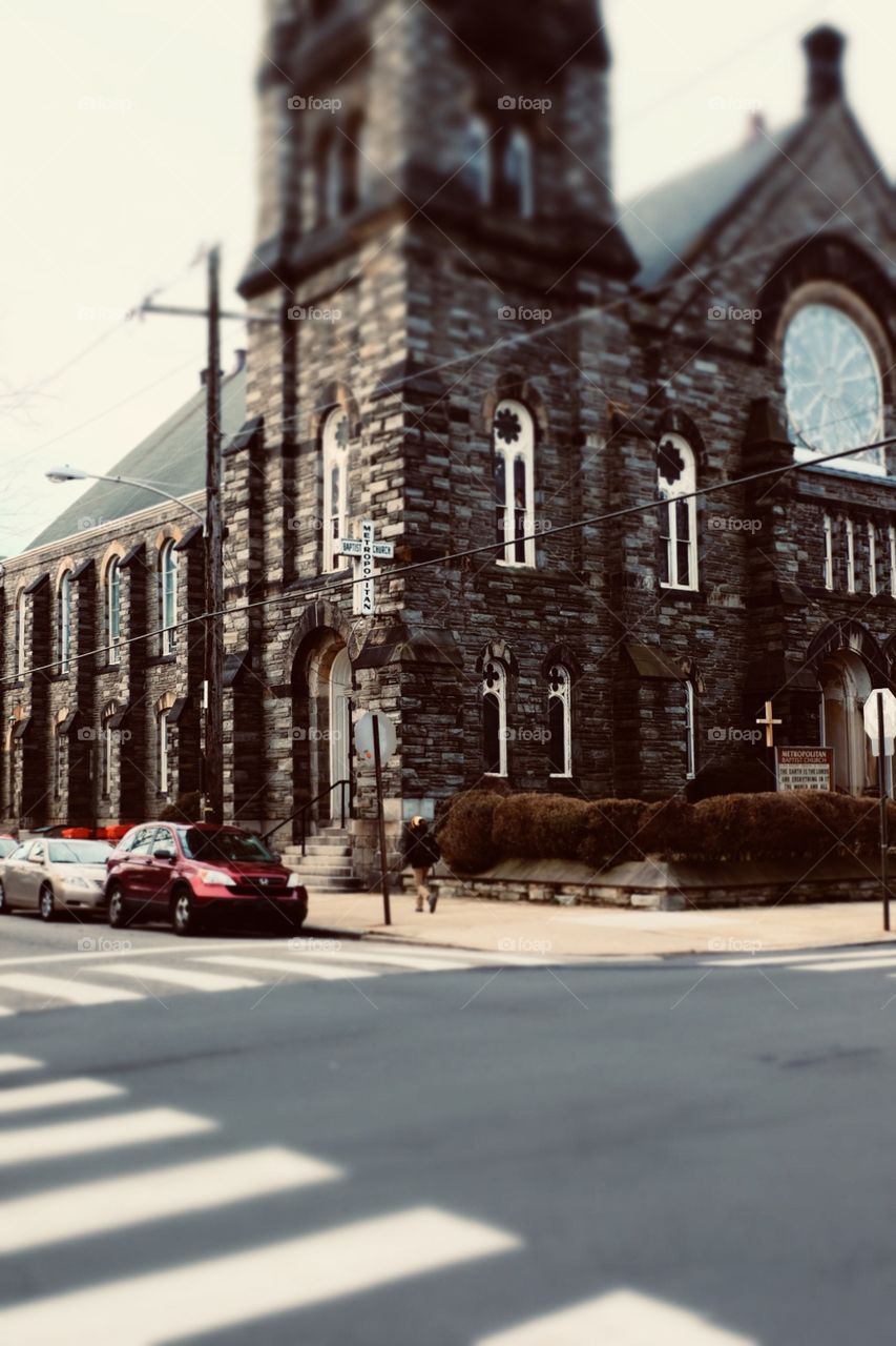 Metropolitan Baptist Church In Philadelphia Pennsylvania, Church Photography, Architecture Photograph 