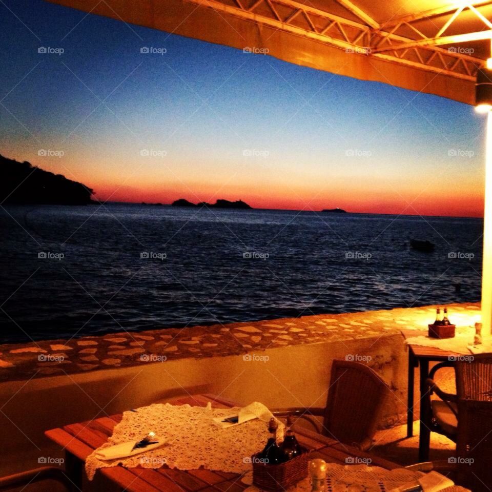 Sunset in Croatia Dubrovnik 