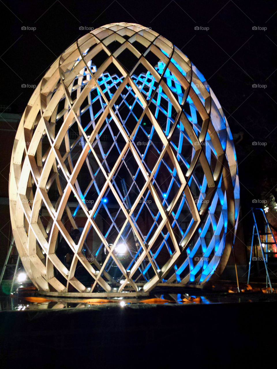 Light art @ the Lux Helsinki 2015 festival. ACT Lighting Design & Odeaubois OVO