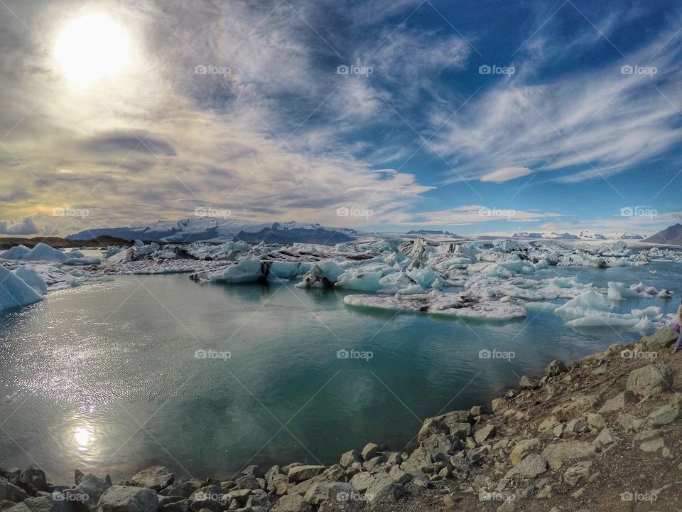 Glacier lagoon in Iceland 