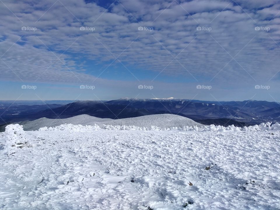 Mt. Moosilauke overlooking Lafayette IN winter