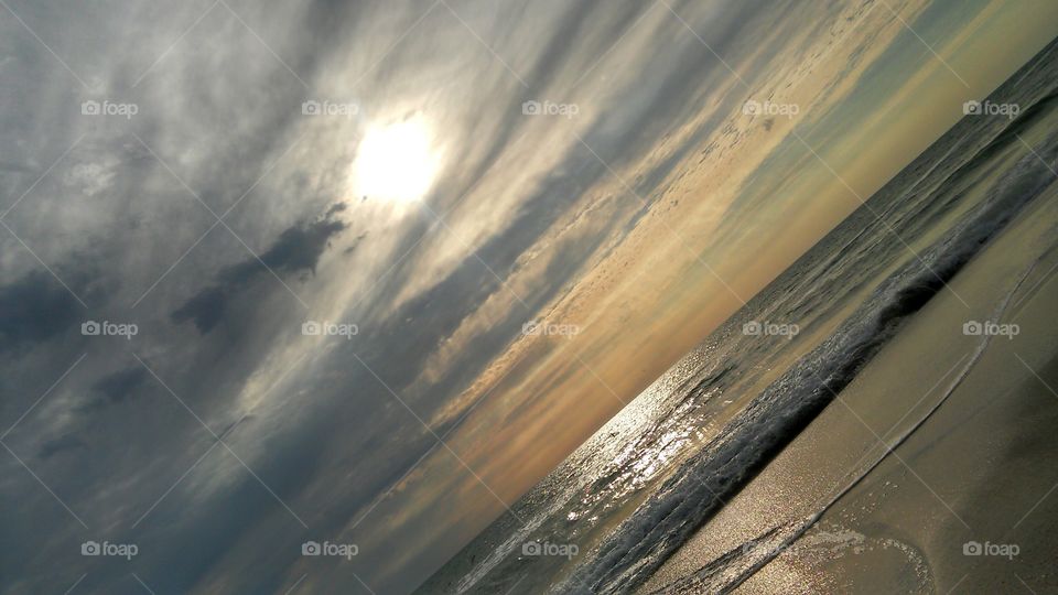 Sunset, No Person, Landscape, Sun, Beach